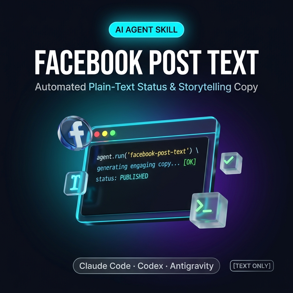 Facebook Post Text Skill